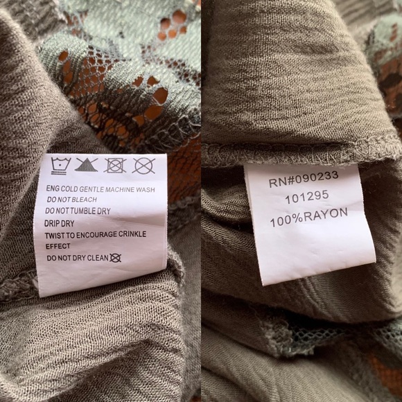 ❌SOLD❌ LA Hearts • Cold Shoulder, Bell-Sleeve Blouse - Picture 3 of 4